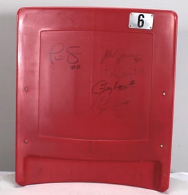 Autographed Red Seat Back from the Meadowlands, Steiner COA