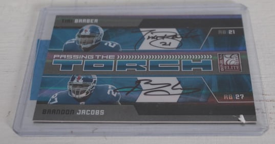 2009 Donruss Elite Passing the Torch Barber and Jacobs