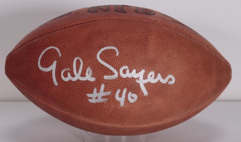 Gayle Sayers Signed Wilson Football