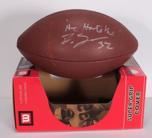 Rod Smart "He Hate Me" Signed Football