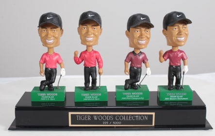 Tiger Woods "Tiger Slam" Upper Deck Bobbleheads