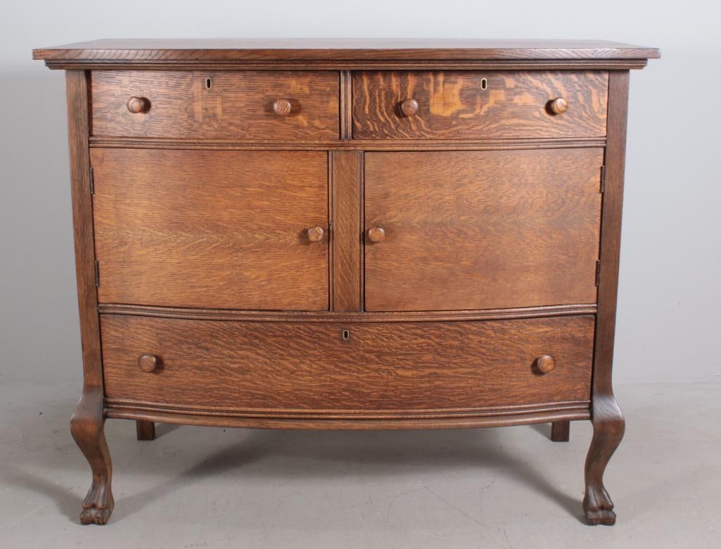 Mission Style Oak Sideboard (1 of 17)