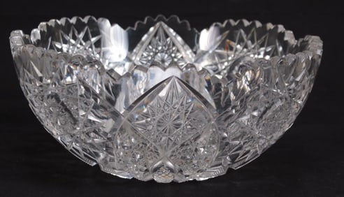 American Brilliant Cut Crystal Bowl