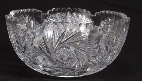 American Brilliant Cut Crystal Bowl