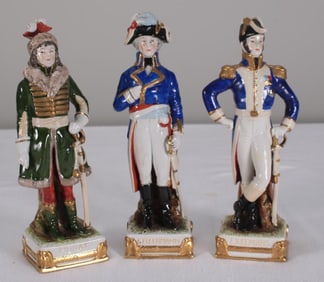Three (3) Scheibe Alsbach Figurines of Napoleonic Generals