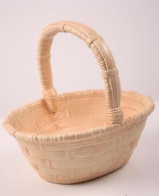 Pottery Basket Form Bowl