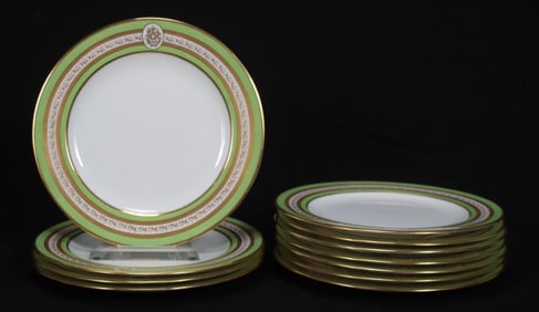 Eleven (11) Cauldon Dinner Plates