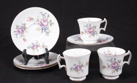 Set of Three Royal Chelsea Demitasse Cups