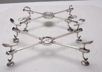 Two (2) Silverplate Trivets