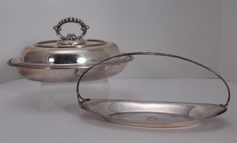 George III Style Silverplate Entree Dish