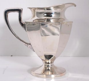 Large Farber Bros Silverplate Pitcher