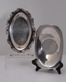 Two (2) Silverplate Trays