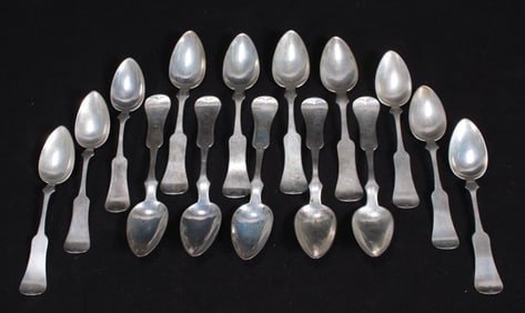 Set of Wood & Hughes Sterling Teaspoons