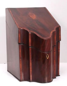 George III Inlaid Mahogany Knife Box