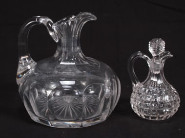 Large Cut Glass Cruet