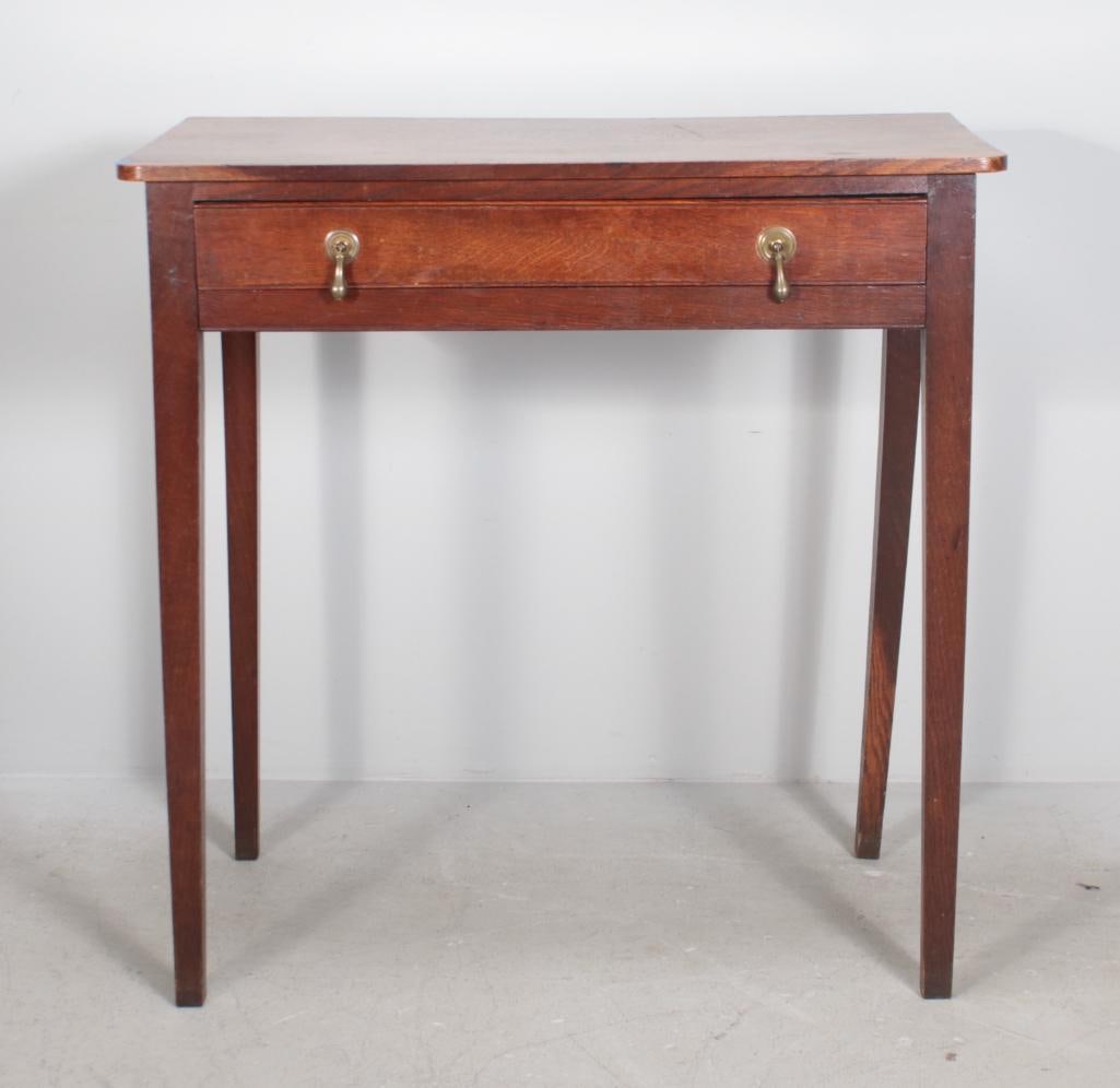 George III Style Oak Side Table (1 of 9)