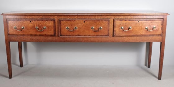 George III Oak Sideboard