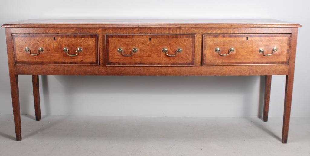 George III Oak Sideboard (1 of 18)