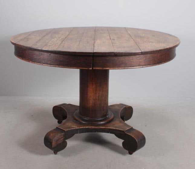 Regency Style Oak Round Dining Table (1 of 7)