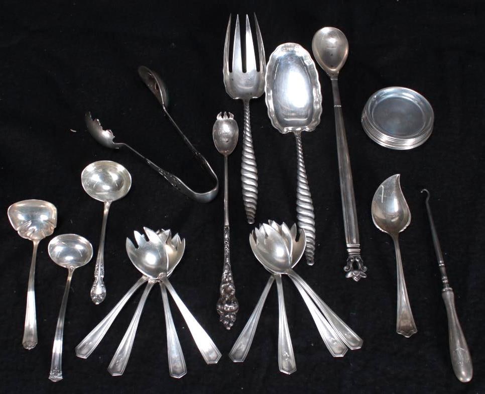 Grouping of Sterling Serving Pieces (1 of 7)
