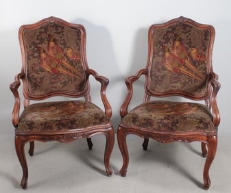Pair of Louis XV Style Fauteuils
