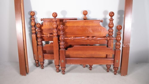 Pair of Cherry Twin Beds