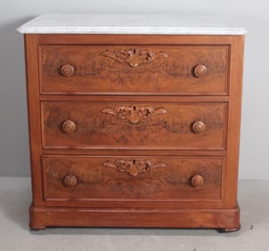Eastlake Walnut Chest of Drawers