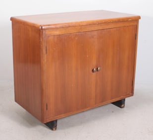 A Walnut Mid Century Console