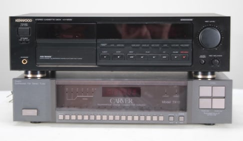 Carver Tuner and Kenwood Cassette Player