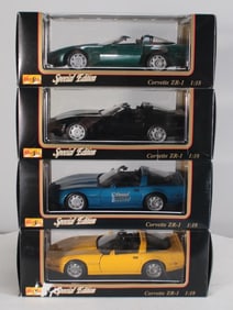 Four Maisto Corvette ZR-1 Models
