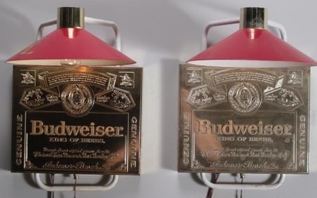 Pair of Bud Bar Signs