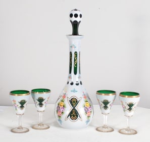 Bohemian Overlay Drink Service