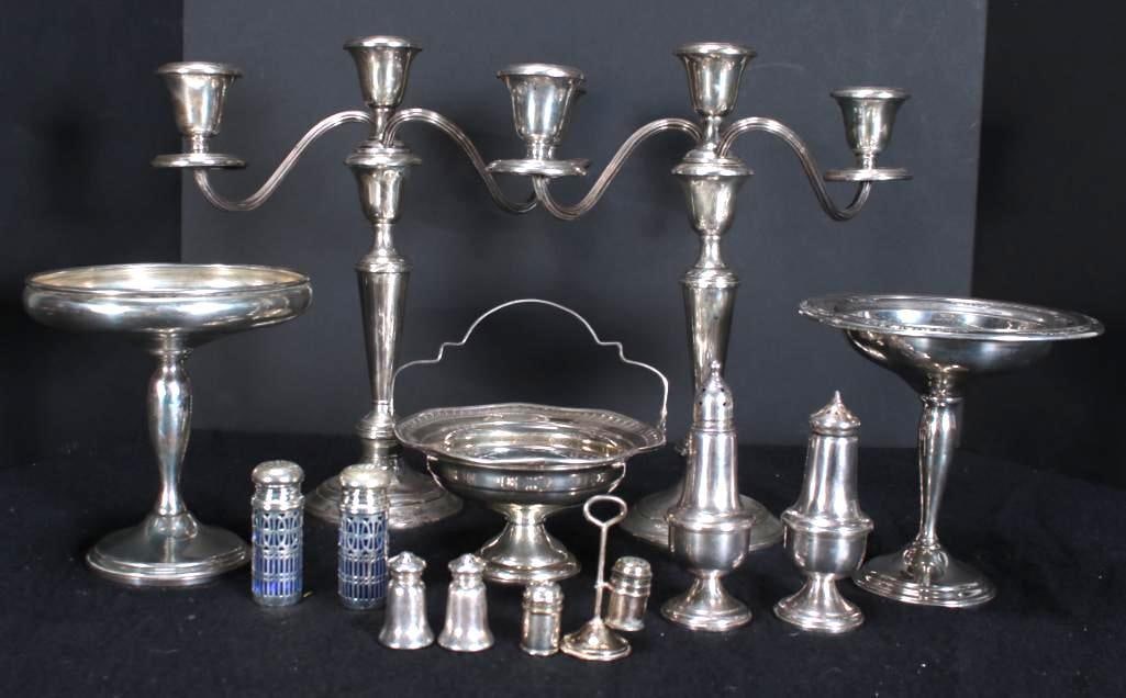 Assorted Weighted Sterling Silver Items (1 of 17)