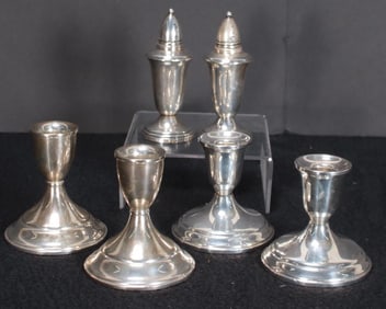 Assorted Weighted Silver Table Items