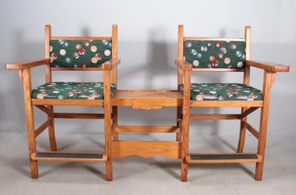 Billiard Double Players Chair Unit