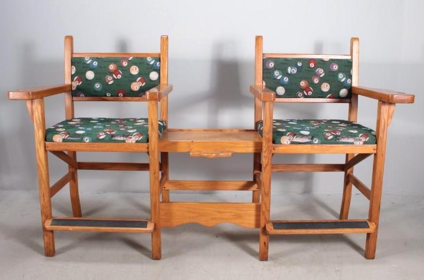 Billiard Double Players Chair Unit (1 of 14)