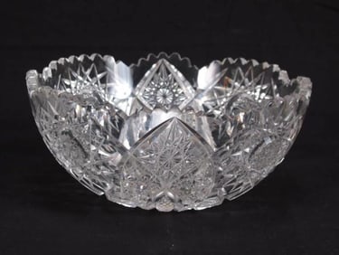 American Brilliant Cut Crystal Bowl