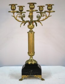 Brass 5 Light Candlestick