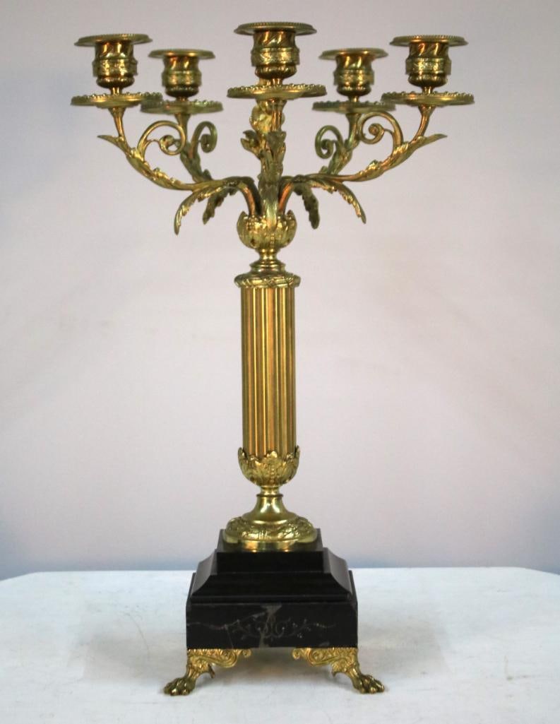 Brass 5 Light Candlestick (1 of 9)