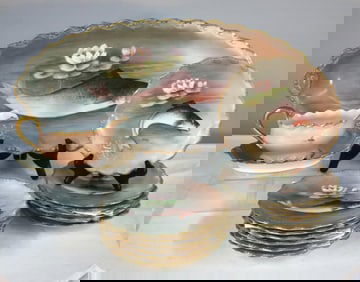 Limoges Fish Plate Set