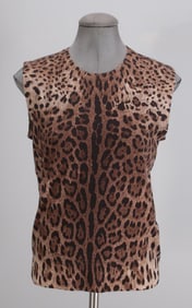 Todd Oldham for Bergdorf Goodman Crepe and Sequined T-Shirt