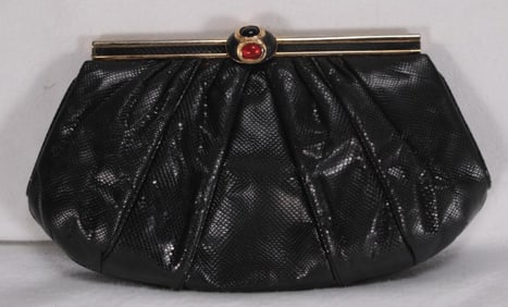 Judith Leiber Snakeskin Clutch