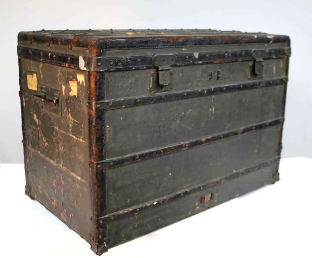 Trianon Canvas Louis Vuitton Steamer Trunk (1 of 18)