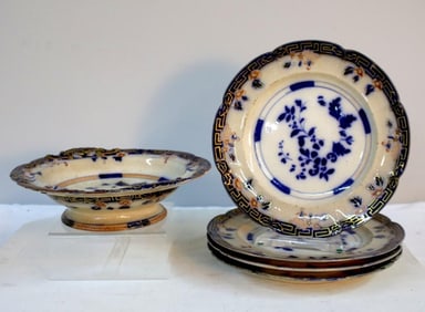 English Ironstone Part Dessert Service