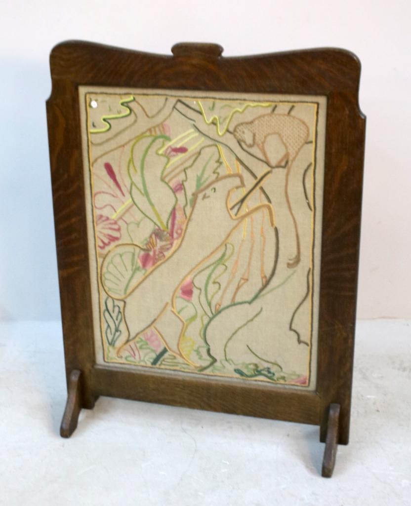 Needlework Fire Screen (1 of 6)
