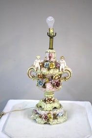 Capodimonte-Style Porcelain Table Lamp