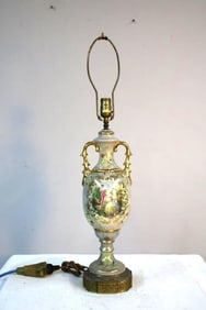 Continental Porcelain Figural Table Lamp