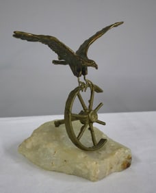 Curtis Jere' Bronze Eagle Sculpture