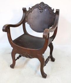 Victorian Curule Armchair