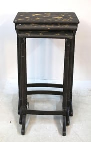 Three Chinoiserie Nesting Tables